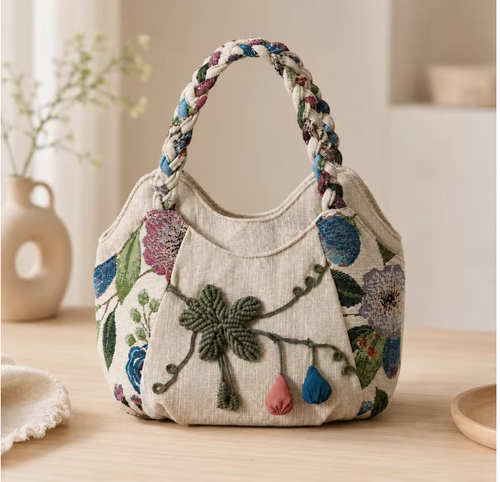 Crochet Woven Handbag